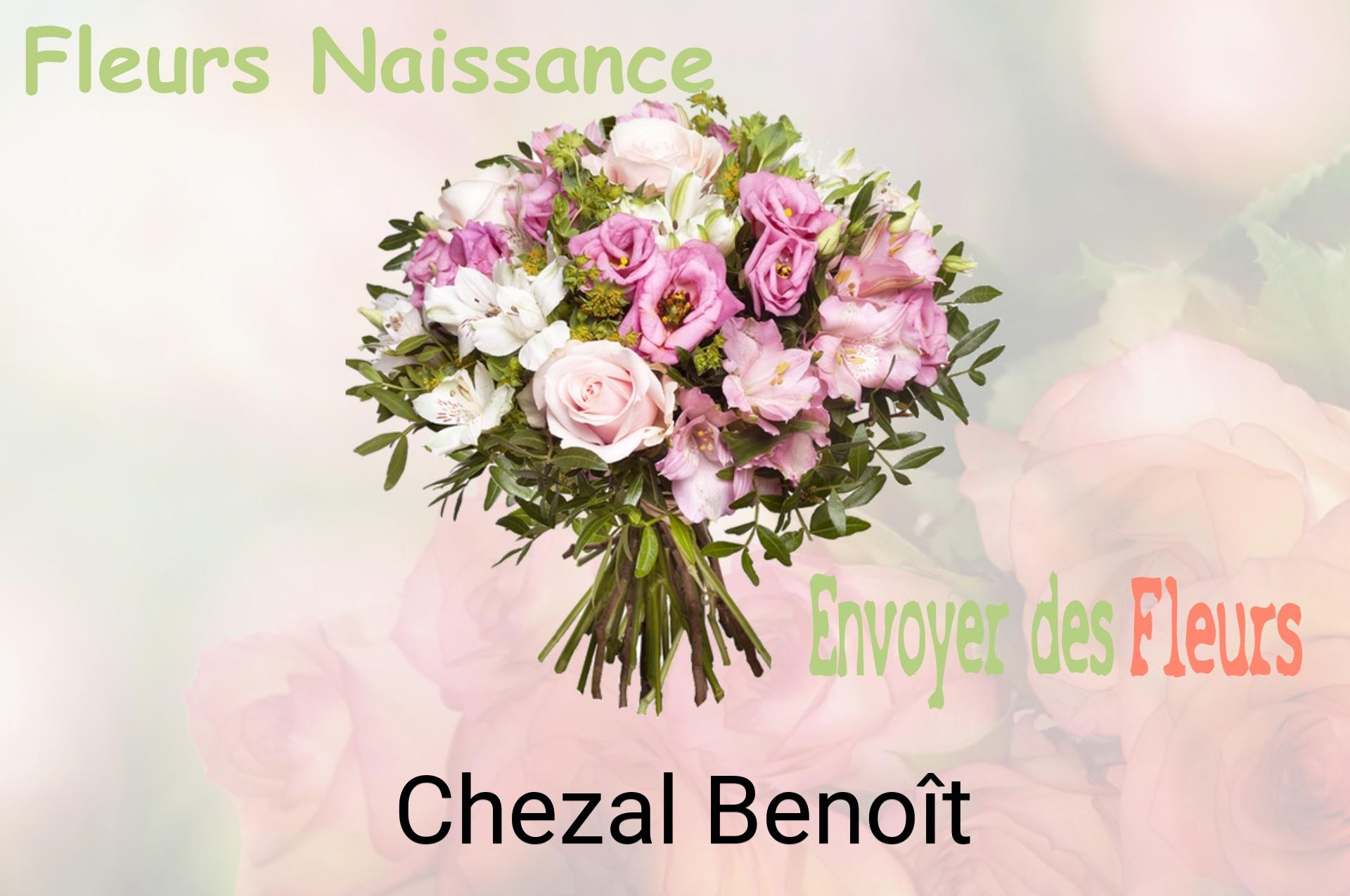 Bouquet de fleurs de naissance livré à Chezal-Benoît